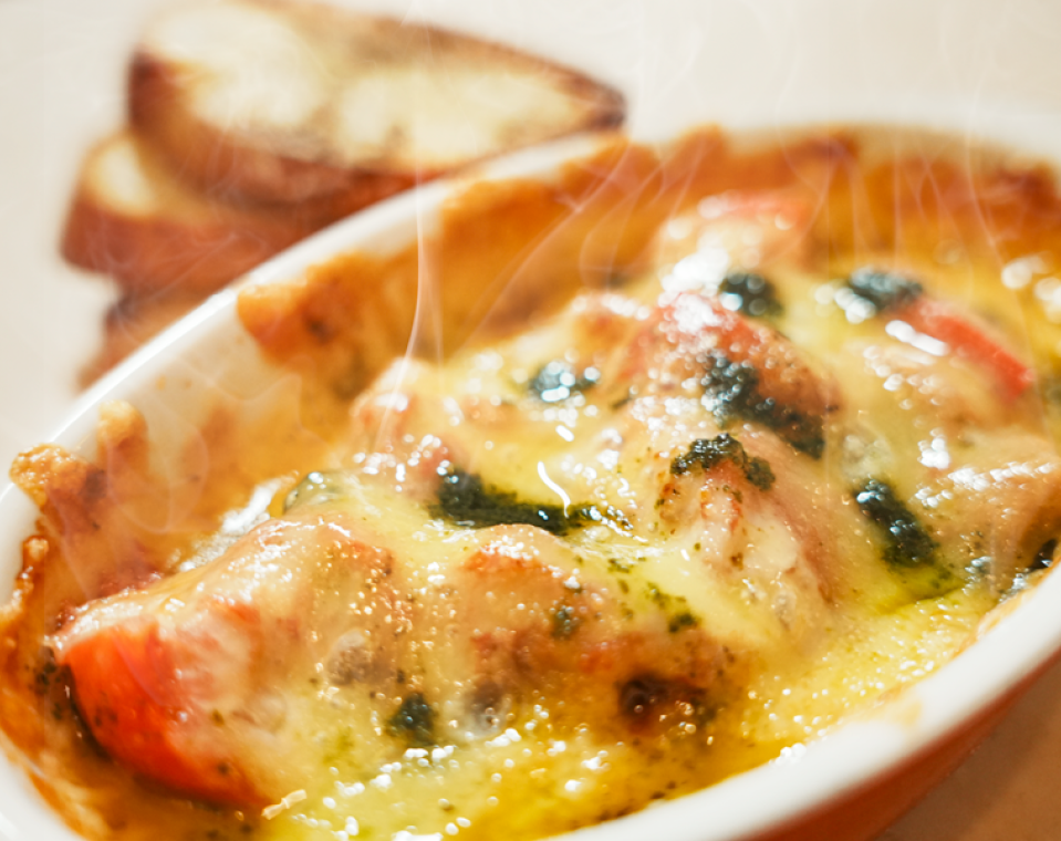 チキンとトマトのチーズ焼き